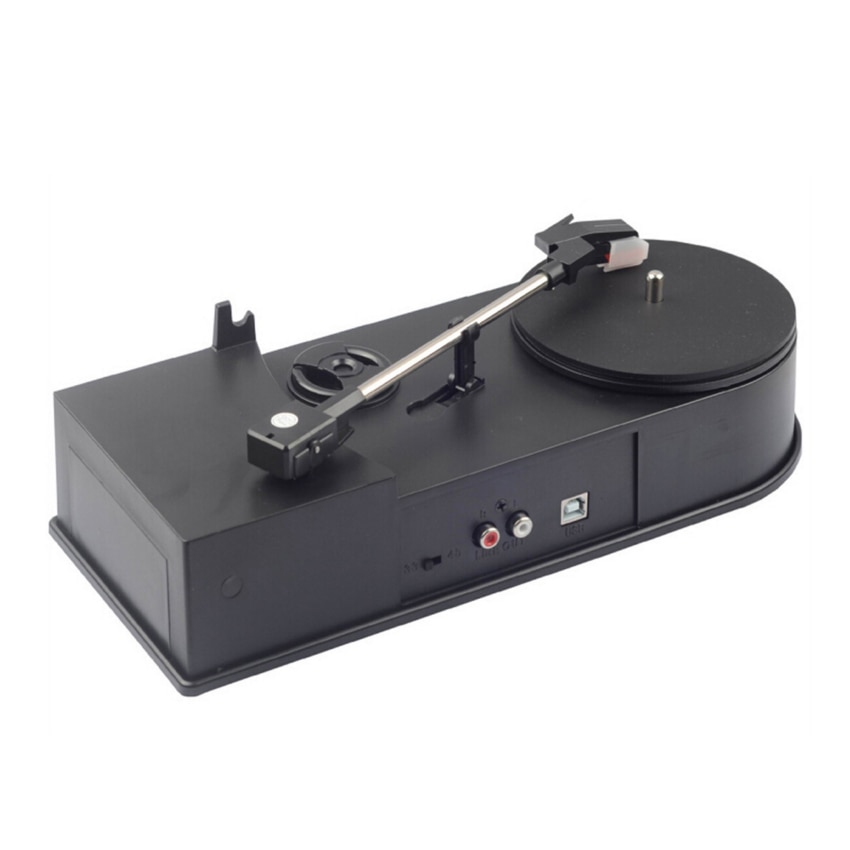 Mini Vinyl Turntable Record Player with USB, CD, Support 33/45RPM, Turntable to MP3 Converter, Portable Vinyl Record Player