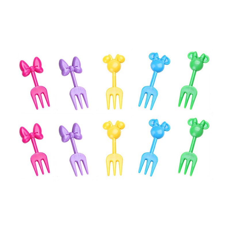 10/30Pcs Bento Groente Servies Leuke Mini Peuter Kinderen Fruit Vorken Tandenstokers Kids Voedsel Picks Cartoon Animal Farm: 6