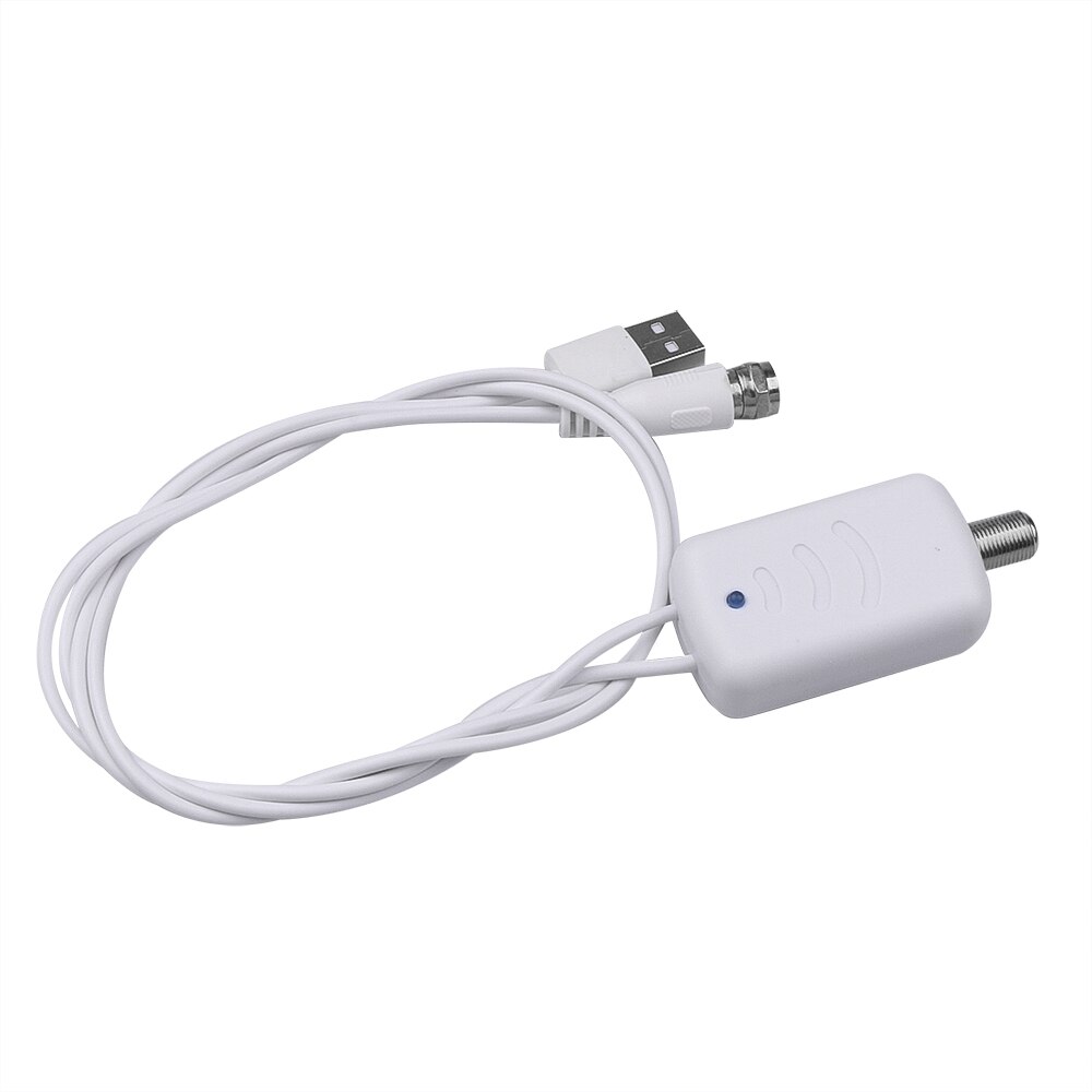 Kebidumei-antena Digital para TV HD 4K, receptor de señal HDTV 300 P para interiores, con rango de 1080 millas, amplificador para VHF UHF: White Amplifier