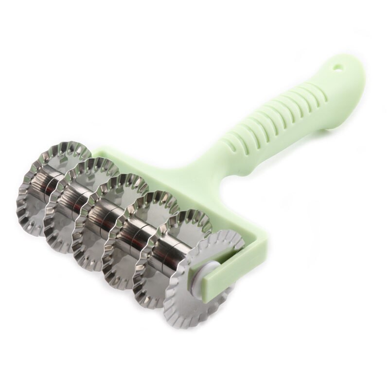 Rvs Rooster Roller Cutter Keuken Pull Netto Pizza Mes Wiel Pasta Deeg Biscuit Pie Keuken Bakken Tool Cutter