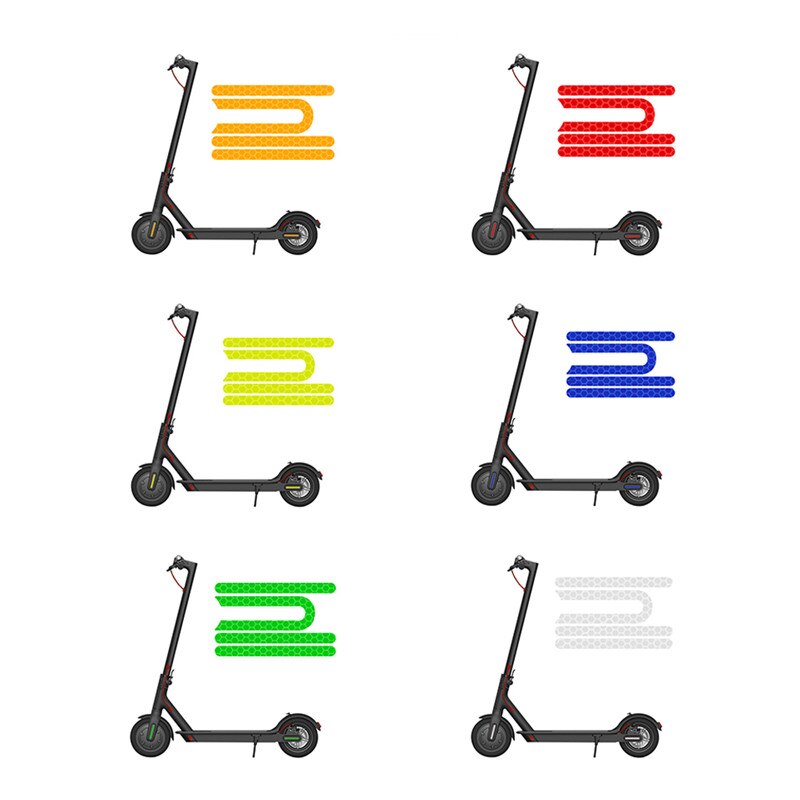 Voor Xiaomi M365 Reflecterende Scooter Sticker Reflecteren Licht Stickers Paster Decals Night Veiligheidswaarschuwing Sticker