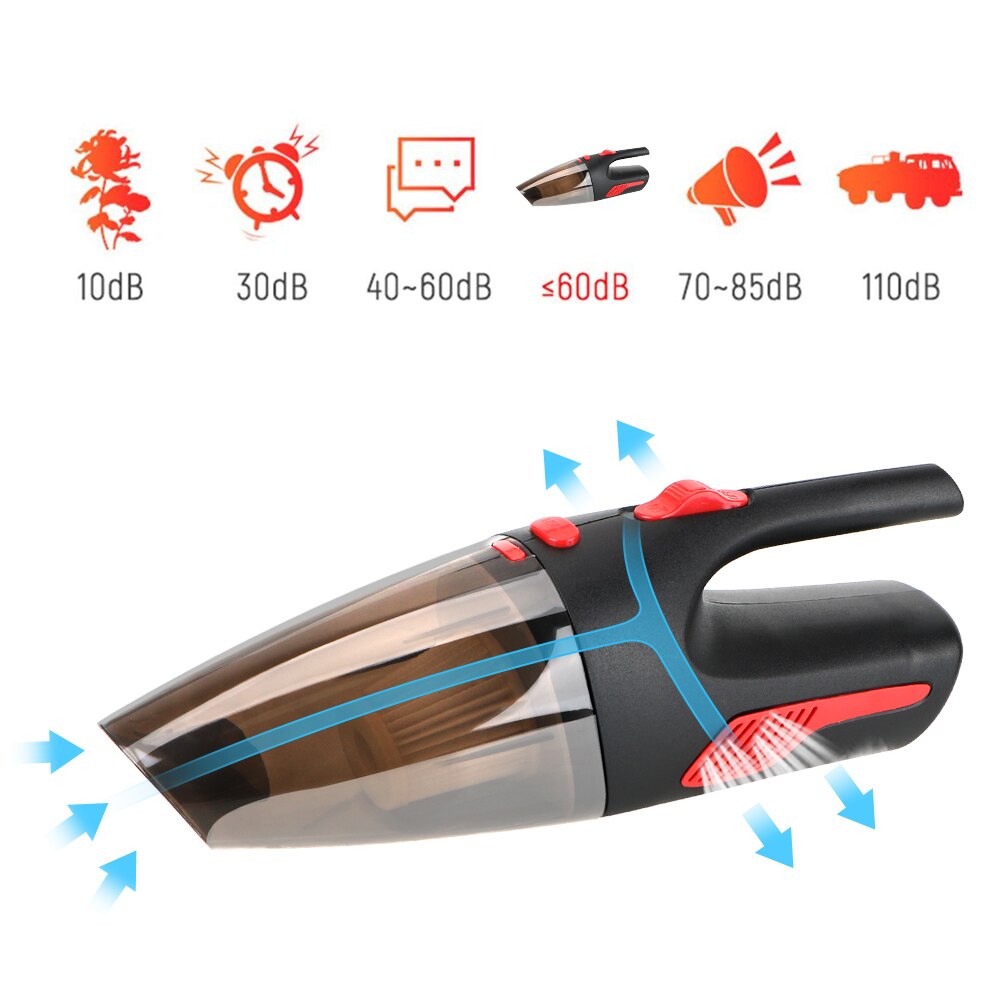 Nettoyeur Portable sans fil pour voiture et maison, Super aspiration, humide/sec, double usage, 120W, 12V, 5000PA