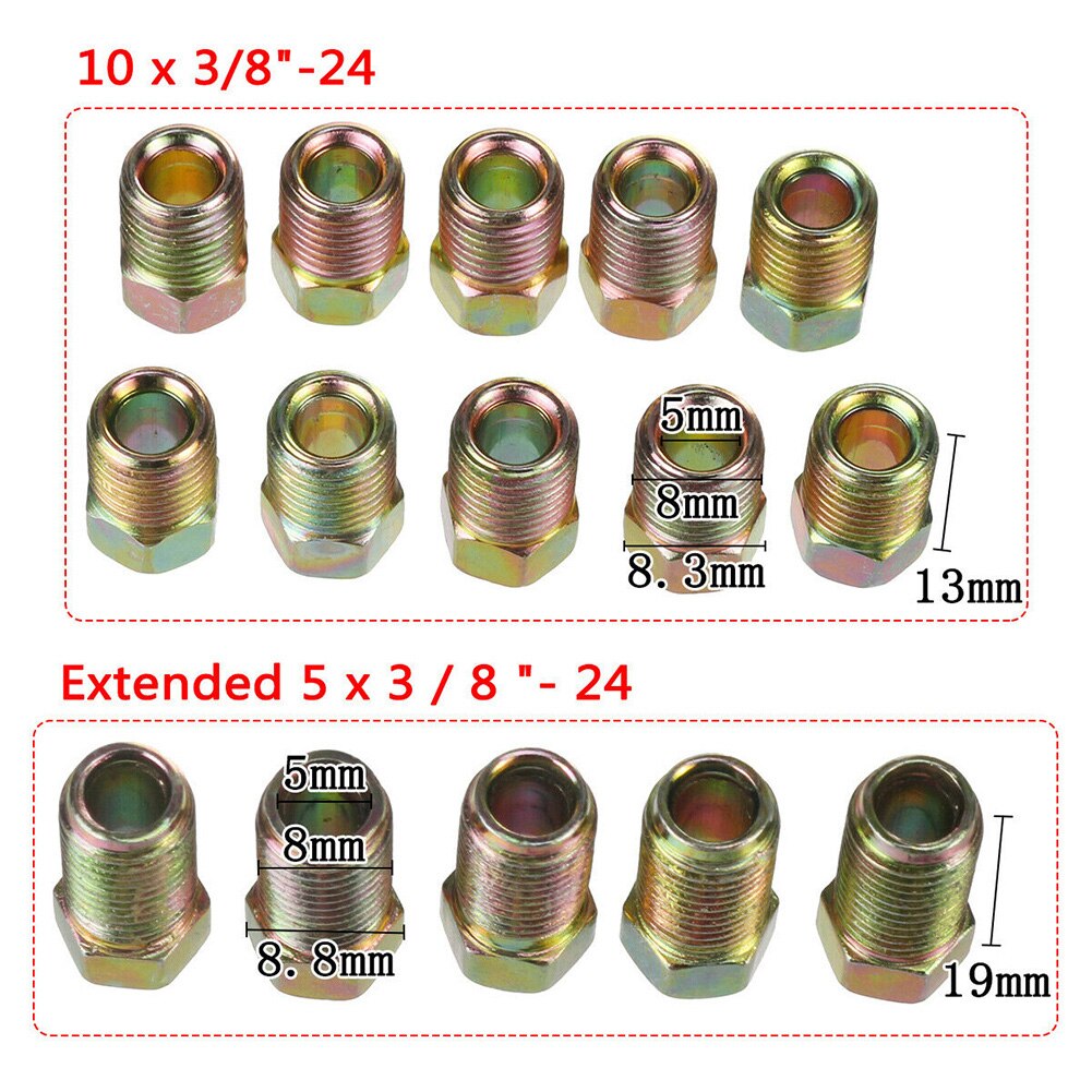 25ft spolerulle 3/16 tommer od stål zink bremserør brændstofrør rør kit og 15 fittings