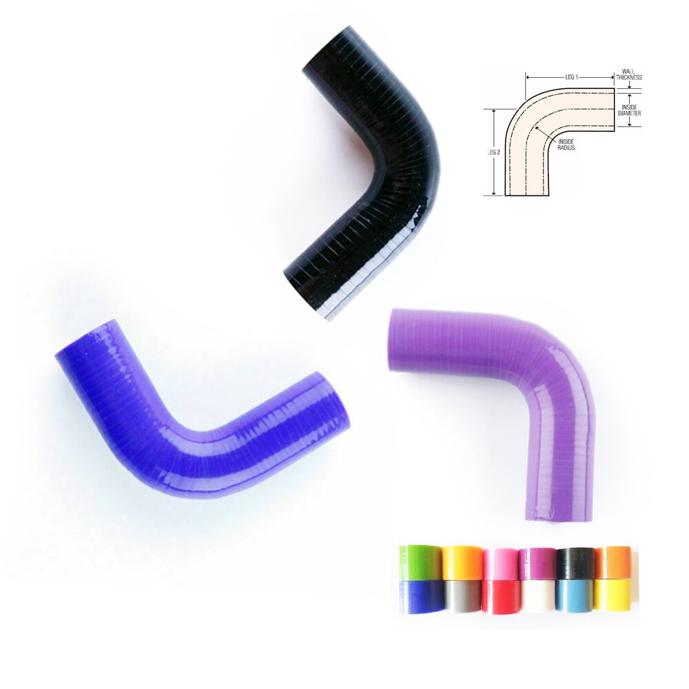 Universal ID 28mm To 28mm 90 Degree Silicone Elbow Pipe Tube Turbo Coupler Hose