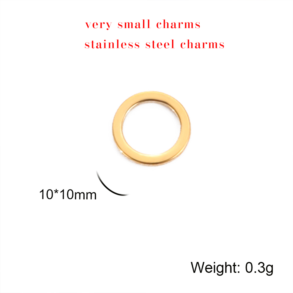 EUEAVAN-5 unids/lote de abalorios de acero inoxidable para la fabricación de joyas, colgante cuadrado triangular geométrico para pulseras, pendientes, accesorios