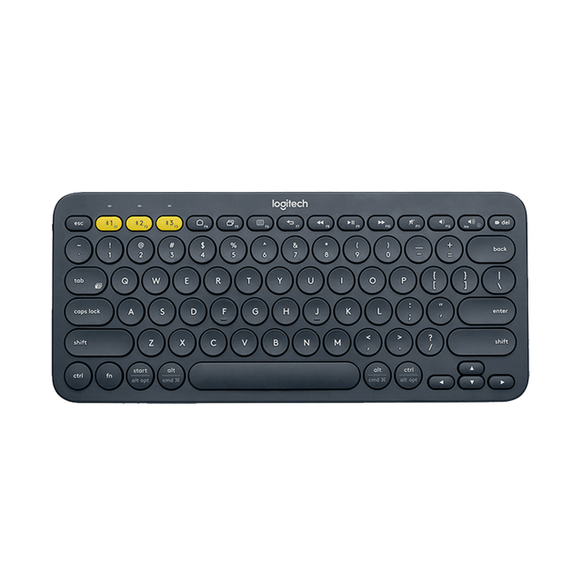 Logitech K380 Wireless Bluetooth Keyboard Multi-device Portable Ultra-thin Keyboards For Windows Android ios universal Original: black