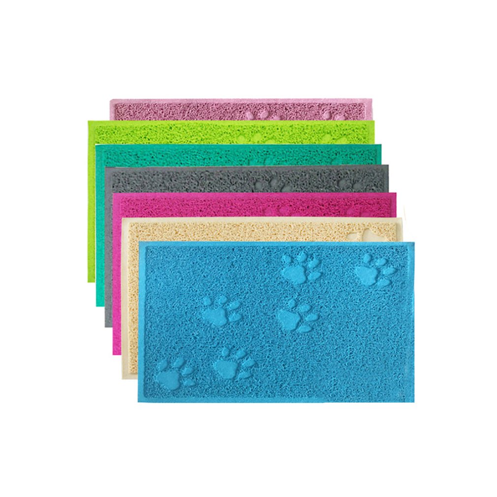 Alfombra de cama para gatos, mascotas, atrapadoras de arena para gatos, alfombrilla de PVC para gatos, almohadilla de limpieza para gatos, accesorios para gatos, 300x400x10mm