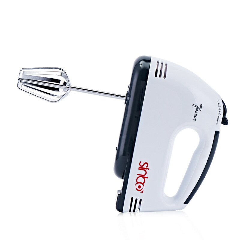 Hand held eggbeater electric mixer household beater Cream baking beater: white