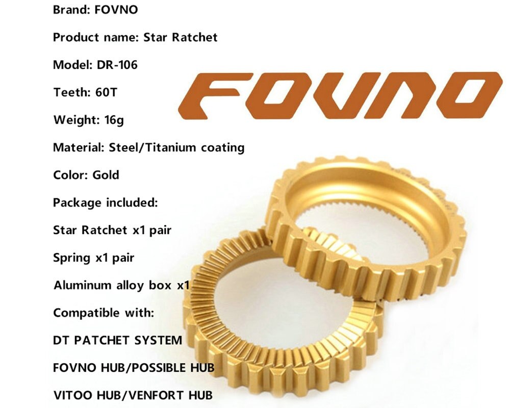 FOVNO-Kit de servicio de buje de bicicleta, trinquete de estrella 60T, carraca para DT Swiss, sistema de carraca, herramienta de reparación Freehub, accesorios de bicicleta