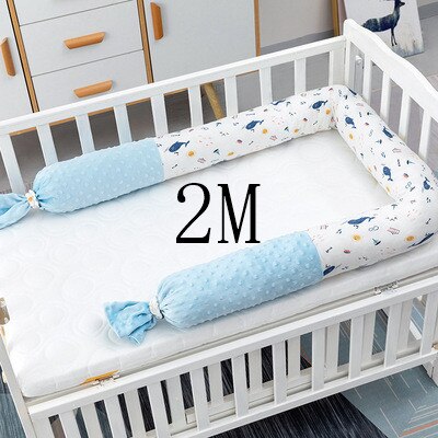 Baby crib, bed, soft package bedding, baby bed, toddler ham sausage fence, children's pure cotton anti-fall anti-collision strip: 1