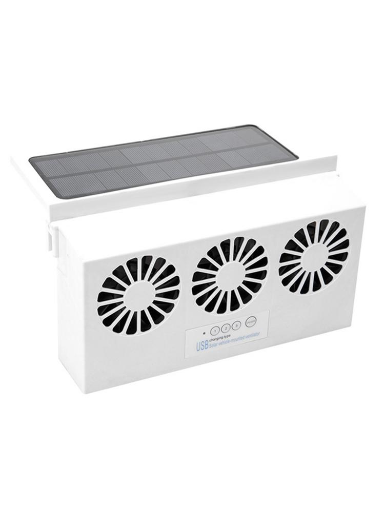 Solar Powered Car Cooler Car Exhaust Fan Radiator Exhaust Fan Auto Air Vent Fan Ventilation Radiator Solar Exhaust Fans