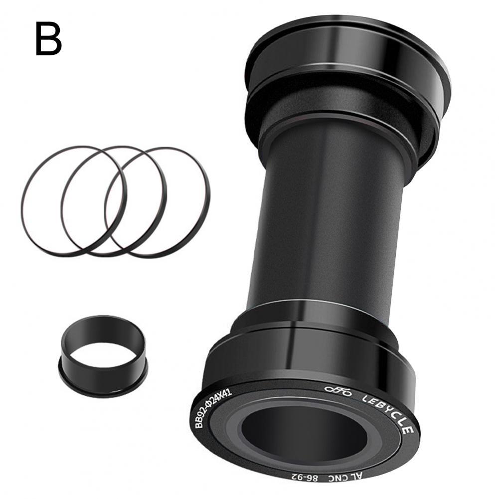 Premium Bicycle Bottom Bracket Enhance Stability Aluminum Alloy Bearing Bottom Bracket for Bike Bike Bottom Bracket:  Black B