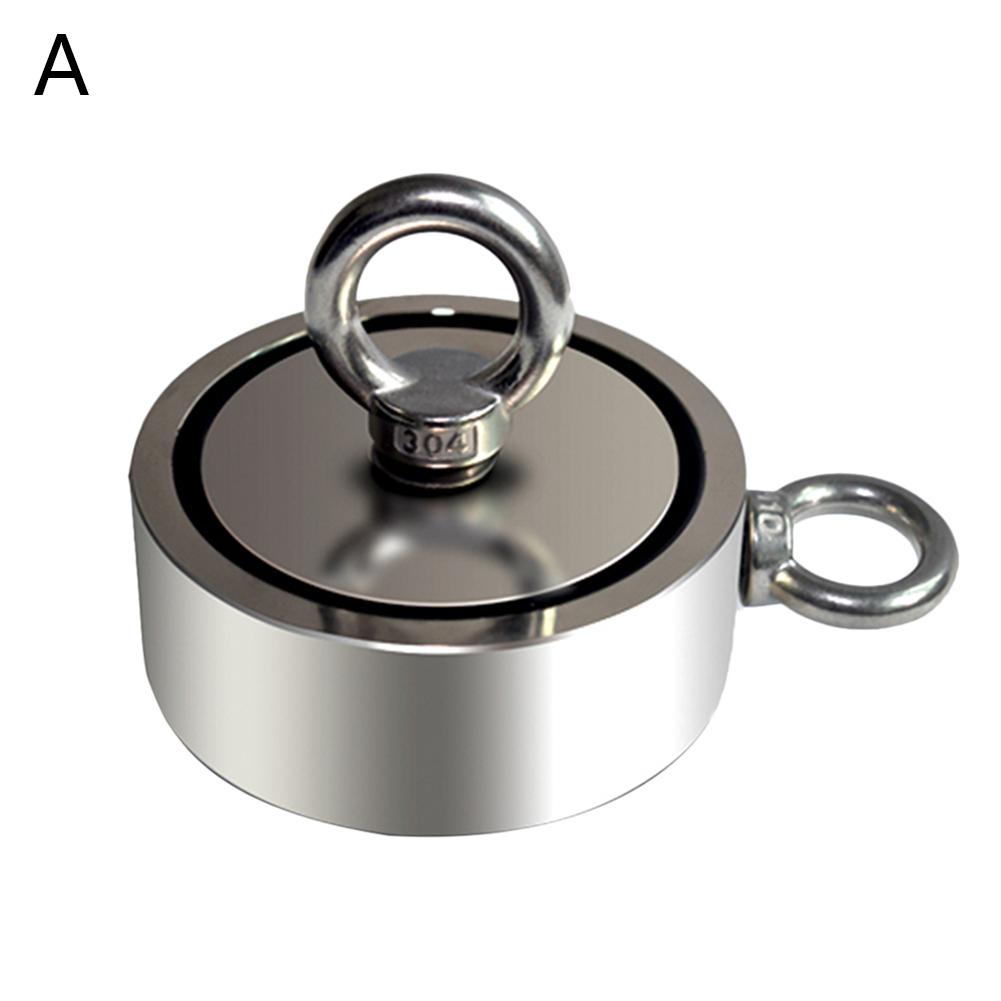 Imanes de salvamento potentes de doble cara, 80Kg-150Kg, para pesca en Lago, Magne permanente de neodimio: Pulling force 80kg