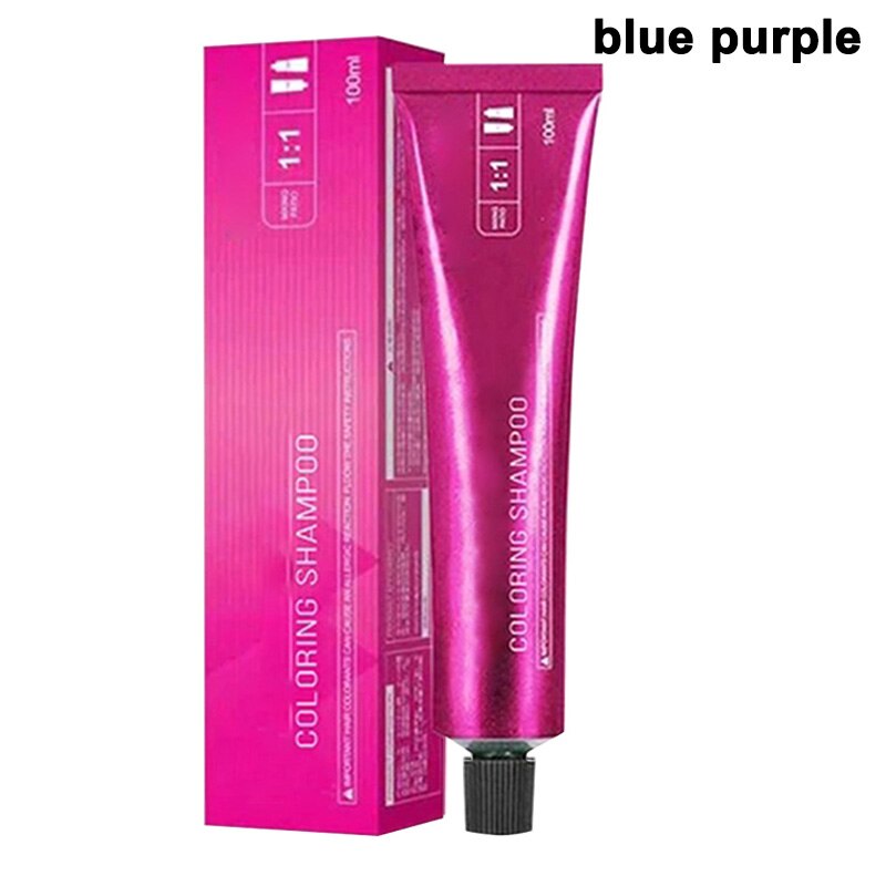 Haar Färbung Shampoo Mild Sicher Haar Färben Shampoo für Männer Frauen Alle Haare WH998: blue purple