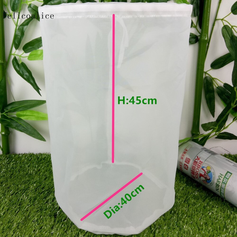 Sac filtre en Nylon pour bière | De alimentaire, thé, lait café jus de vin, Mash, Nylon, seau filtrant pour brassage de bière à domicile 1 pièce: D 40cm H 45cm