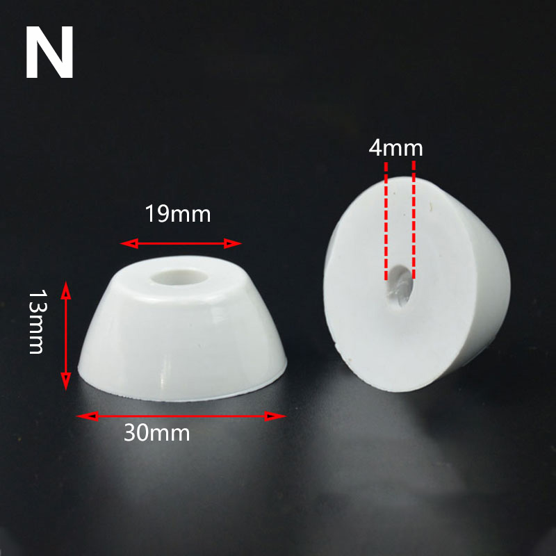 10 stücke Möbel Beine Füße weiß Anti-Rutsch-Pads Schrank Bett Tisch Stühle Gummi Stoßdämpfer Bodenschutz Möbel Zubehör
