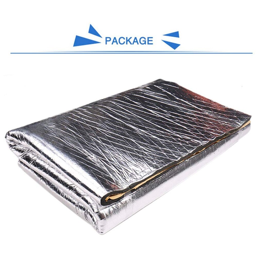 10mm Car Truck Firewall Heat Sound Deadener Insulation Mat Noise Insulation Wool Car Heat Sound Thermal Proofing Pad 40x24Inch
