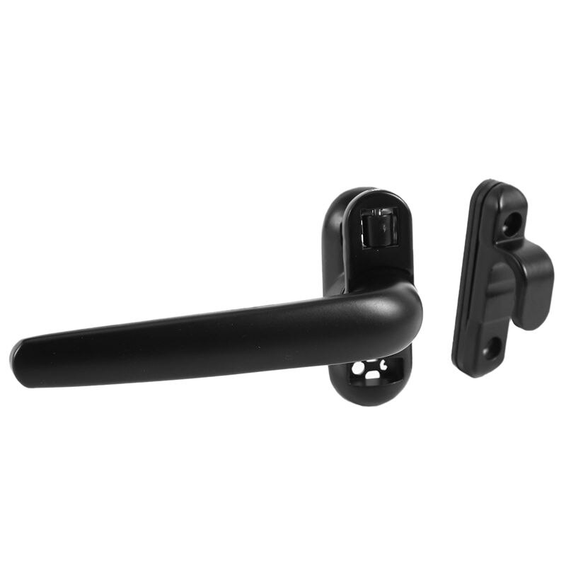 Door and Window Handle Lock Casement Window Lock Wheel Handle Black