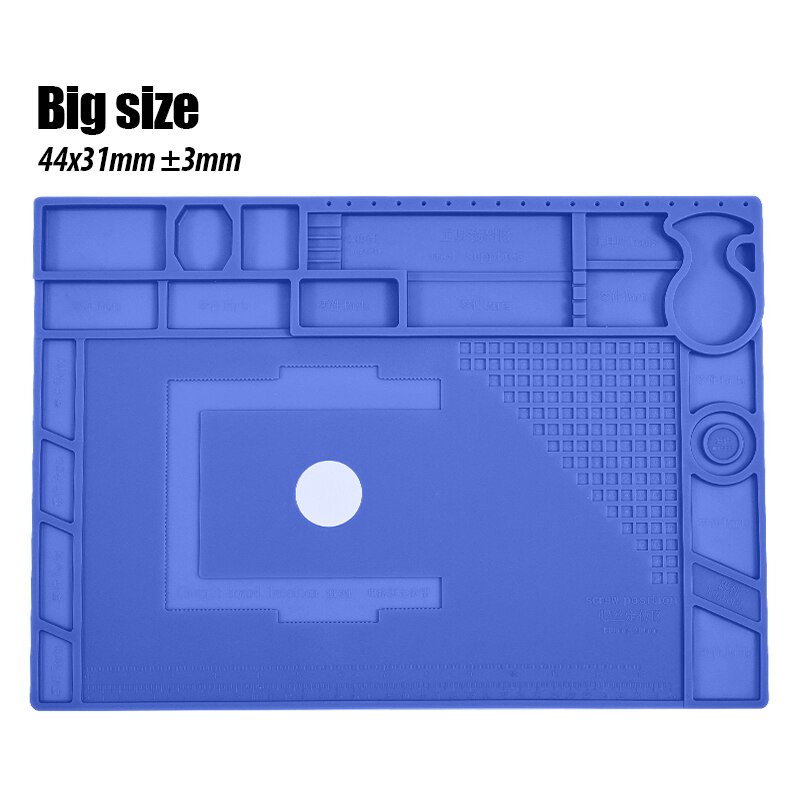 Silverflo Lassen Pad Onderhoud Werken Mat Hoge Temperatuur Weerstand Siliconen Solderen Mat Voor Soldeerstation Telefoon Rep