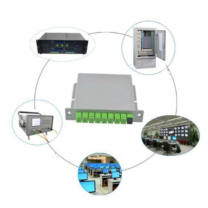 SC APC PLC 1X8 splitter Fiber Optical Box FTTH PLC Splitter box with 1X8 Planar waveguide type Optical splitter