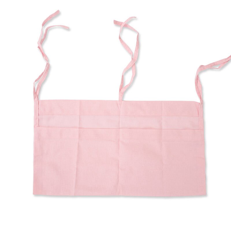 1Stck Tuch Baby Krippe Hängen Lagerung Tasche Baby Bett Baby Bett Organizer Spielzeug Windel Tasche Für Bettwäsche: Rosa