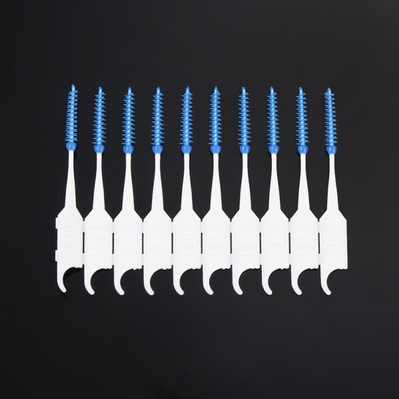 120PCS Dual Interdental Brush Tooth Flossing Head Teeth Hygiene Toothpick Tooth Pick Brush Floss Tooth Cleaning: Default Title