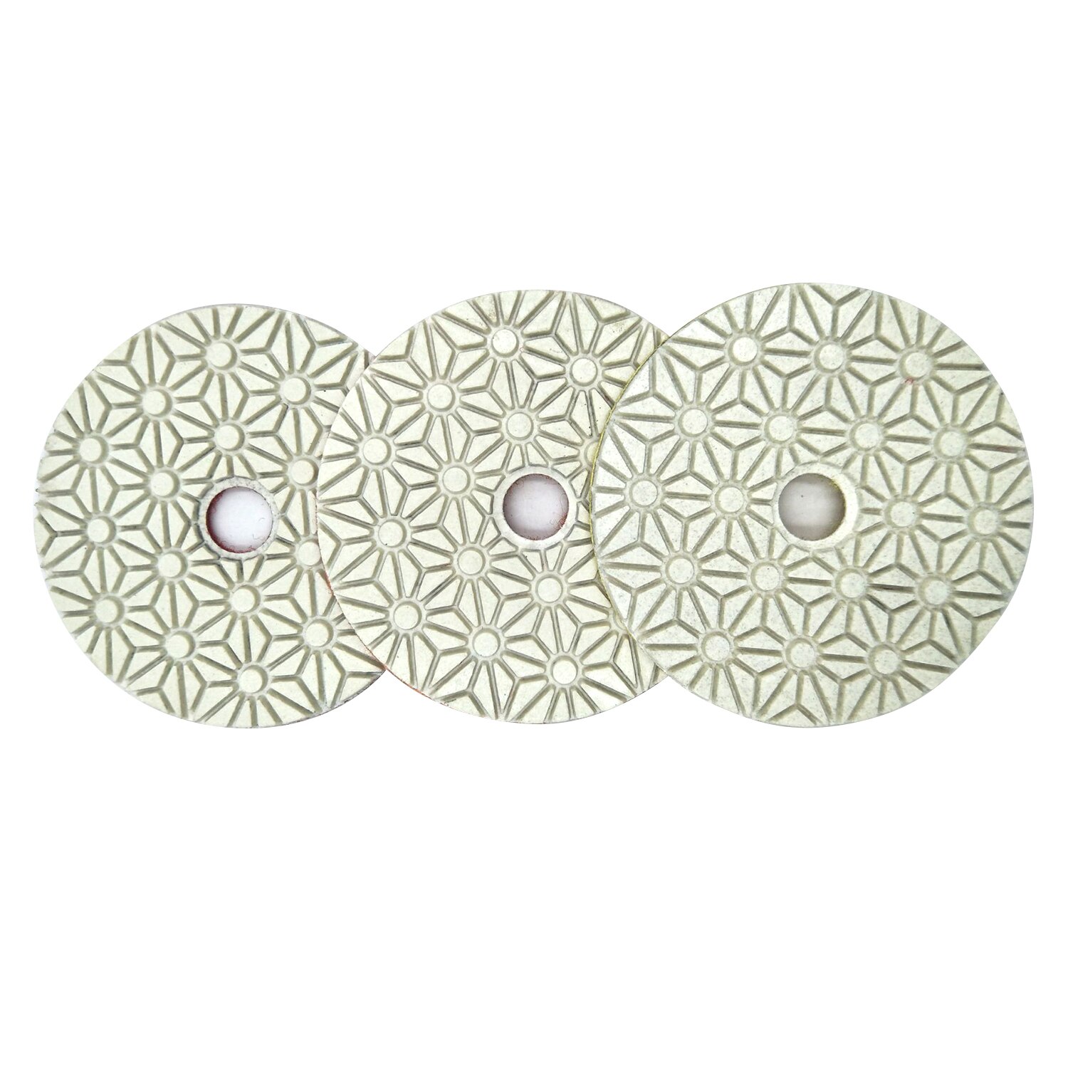 3PCS/Set 4 Inch 100mm Dry/wet Diamond 3 Step Polishing Pads Diamond Granite Polishing Tool Marble Concrete Grinding