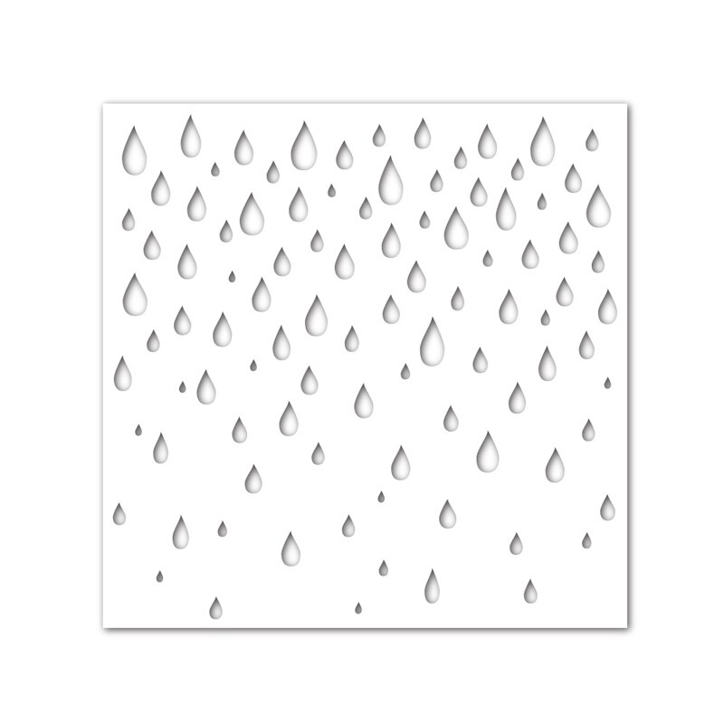 6*6 inch Water Ripple Blister Wavy Line Flowers Matric Doodle Plastic Stencil DIY Scrapbooking Drawing Template #18: 7
