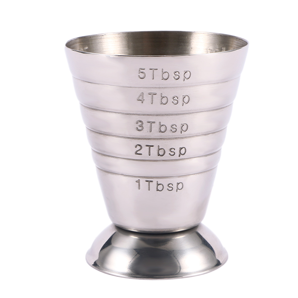75ml Stainless Steel Bar Wine Cocktail Shaker Jigger Single Double Shot Drink Mixer Wine Measurer Cup Bar Tools