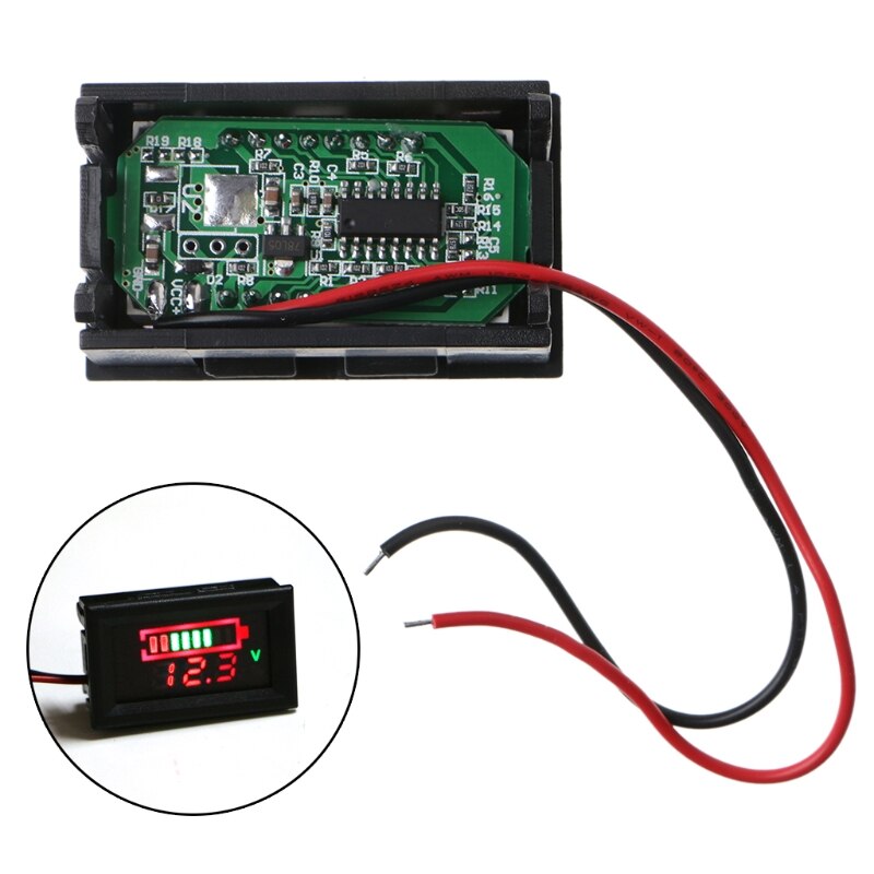 12V Lead-Acid Battery Status Capacity LED Display Indicator Digital Voltmeter Tester