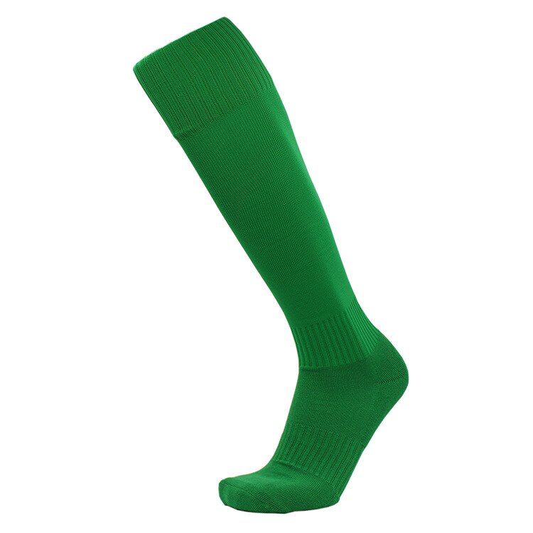 Brothock Football towel socks stockings men's high bottom Thicken nylon sports socks factory direct Cotton winter soccer socks: Green / 34-39