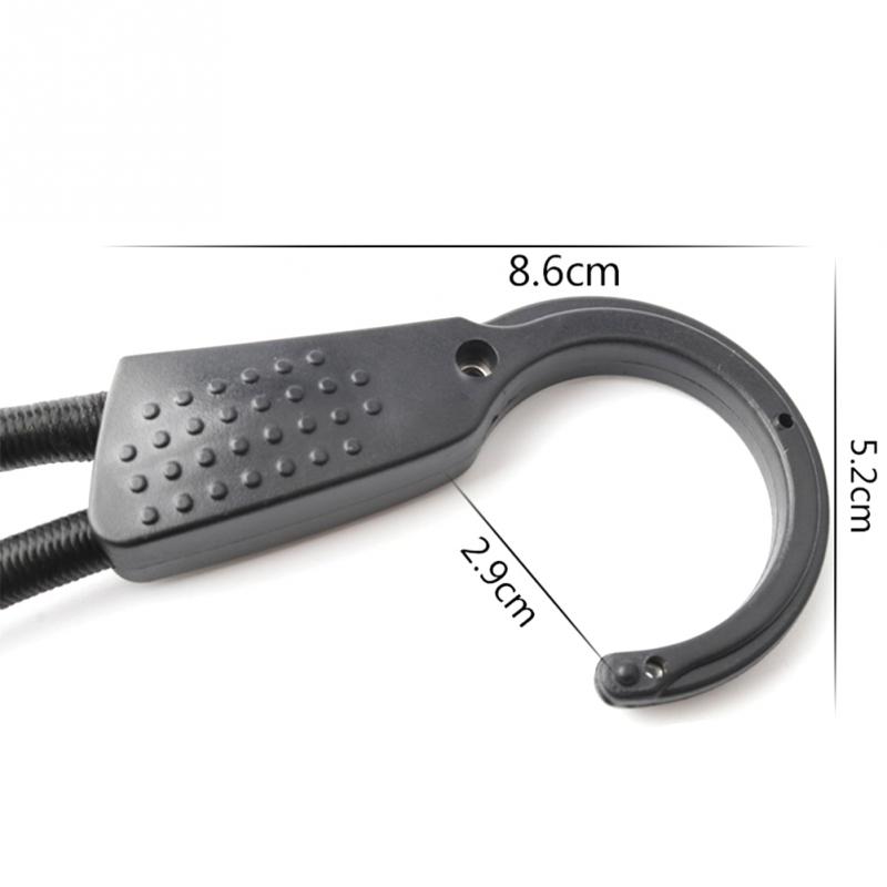Universal Car Adjustable Elastic Bungee Shock Cord Strap Adjustable Bungee Cord with Extra Wide Opening Steel Hooks