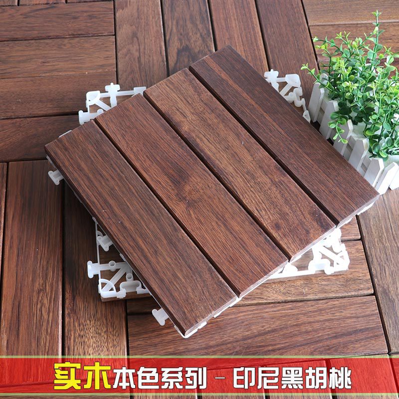 Balkon boden außen feste holz mosaik DIY Halbschuhe Schlecht garten Anti-Schleudern Anti-korrosion holz garten pflastern draussen bodenbelag: D
