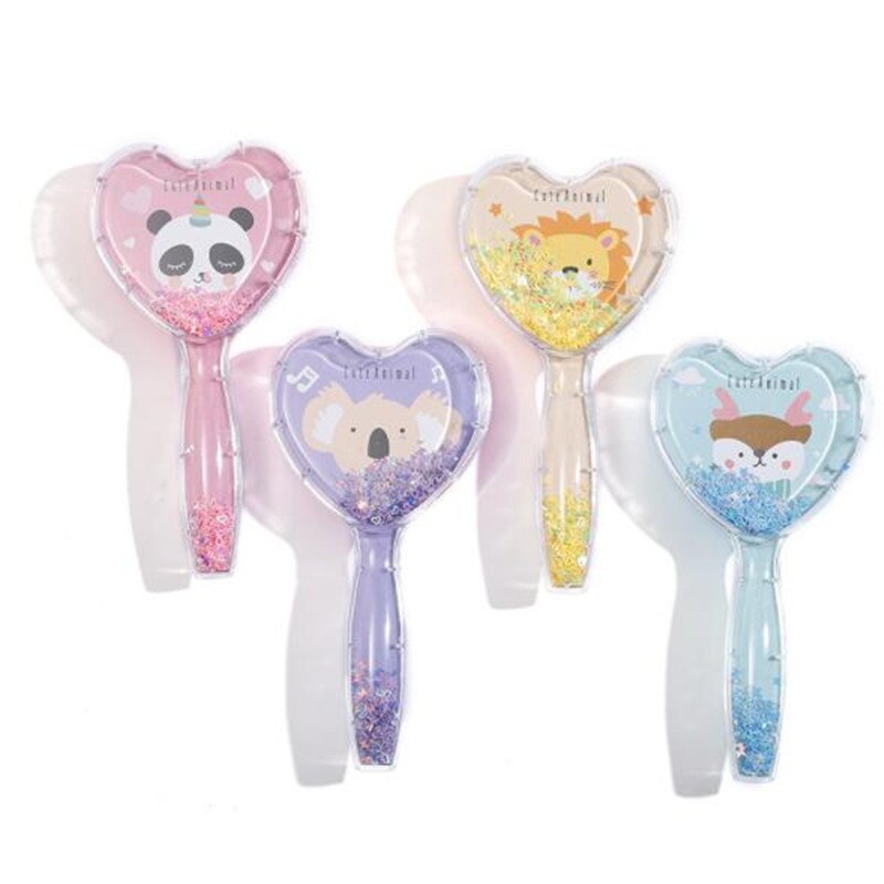 Peine para pelo con estilo de dibujos animados para mujer, bolsa de aire, cepillo de cabello para salon de belleza