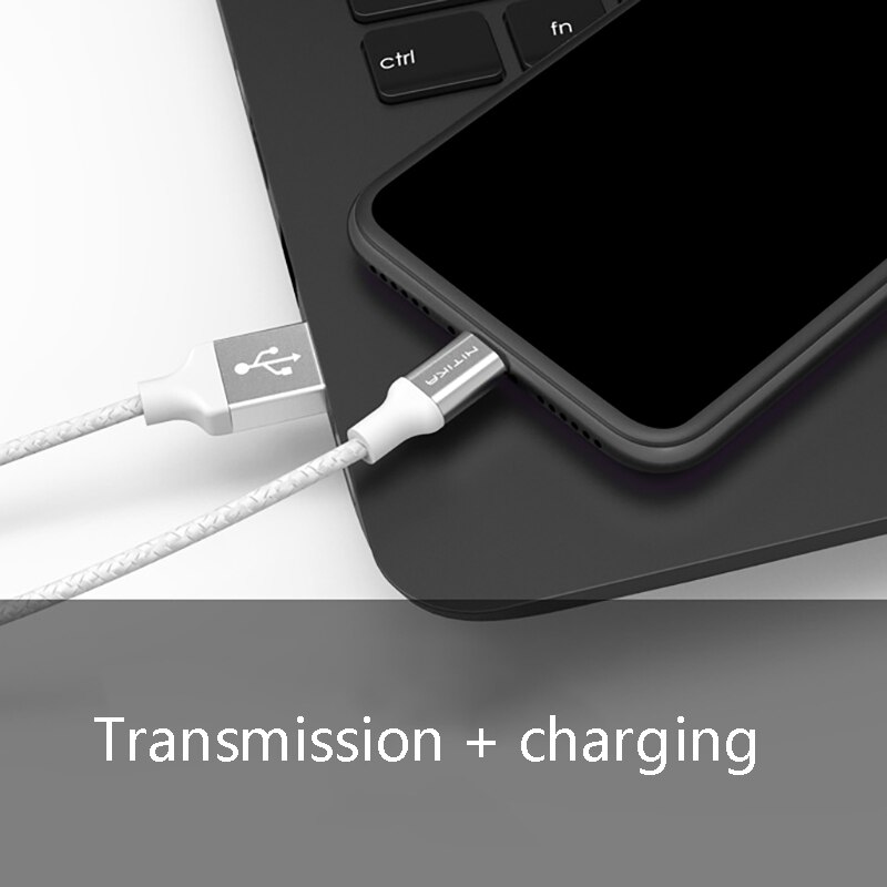 Nitika para apple mfi cabo de dados de carga rápida cabo de dados mfi liga de alumínio cabo trançado de náilon para usb 1m