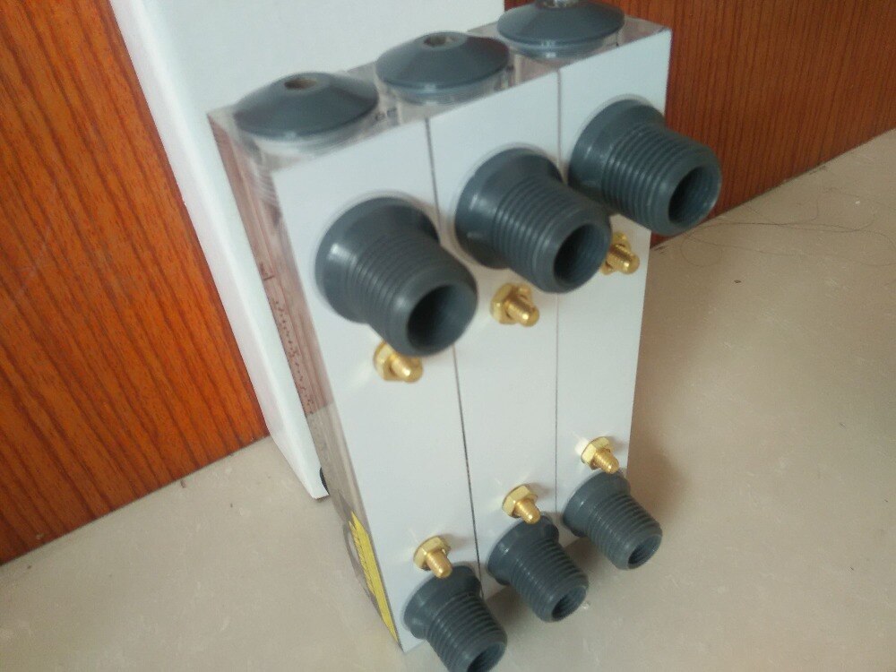 LZM15 panel mounted acrylic liquid flow meter 0.4-2GPM 2-8LPM with regulating valve