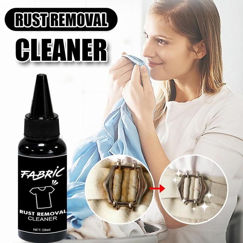 30/100ml Clothes Rust Remover Cleaner Household Clothes Cleaning Agent Multi Functional Fabric Rust Removal Cleaner Home