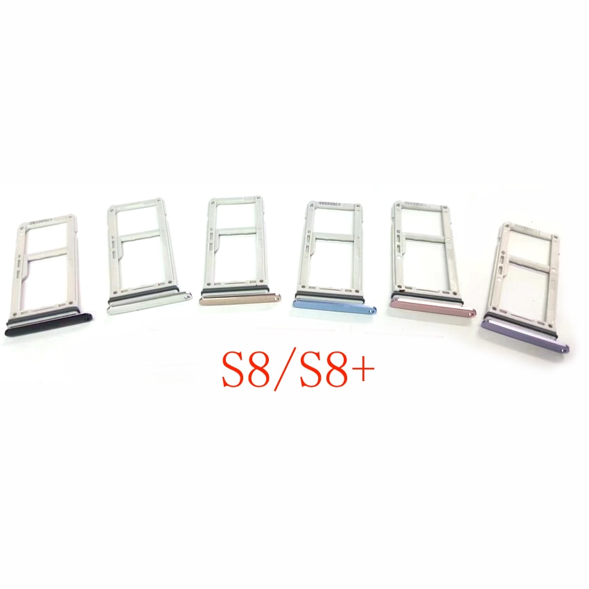 SIM & SD Card Reader Holder For Samsung Galaxy S8 G950 / S8 Plus G955 Dual Single Sim Card Tray Holder Slot Adapter