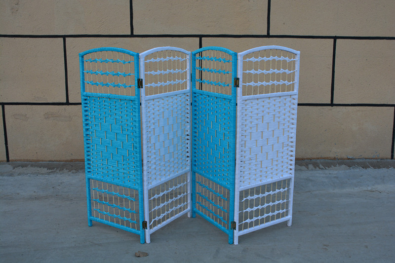 4 Panel Room Divider Screens Office Decorative Portable Partition Folding Screen Room Divider for Kids / Pet Barrier 50x30 cm