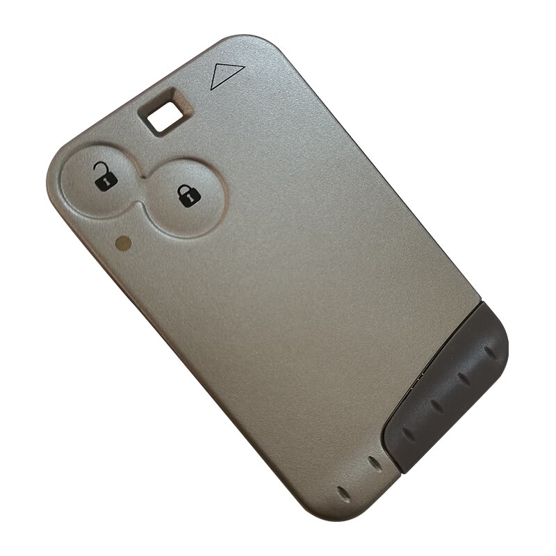 Xnrkey 2 Knop Afstandsbediening Card Shell Voor Renault Laguna Card Key Shell Met Grey Blade Zonder Woorden Zonder Logo