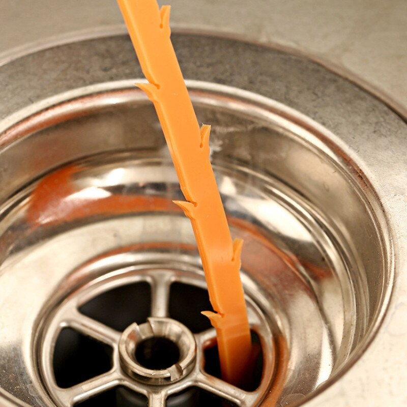 61cm/25"inch Domestic kitchen sink pipe dredger clean water pipe clogging hair Python sewer dredger