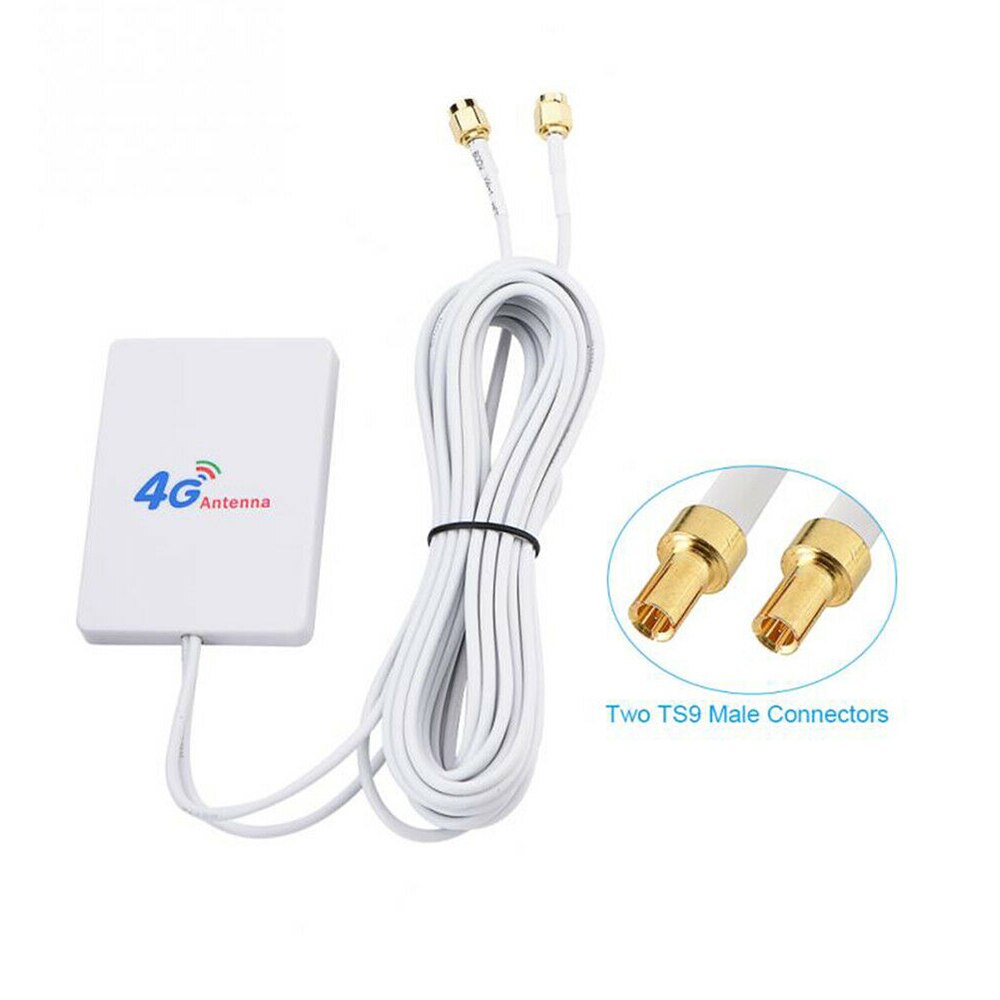 External WIFI TS-9 /CRC9/ SMA Cable Signal Amplifier 28DBI 4G 3G LTE Antenna Network Connector Mobile Router Double Broadband: TS-9