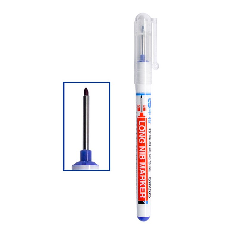 Rotuladores de punta larga de 20mm de profundidad, marcador de profundidad multifunción, decoración del hogar, papel, metal, vidrio, algodón, cuero, de productos: Blue