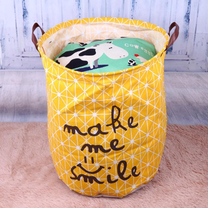Folding Laundry Storage Basket for Toys Geometry Storage Barrel Standing Clothing Storage Bucket Laundry Organizer Holder Pouch