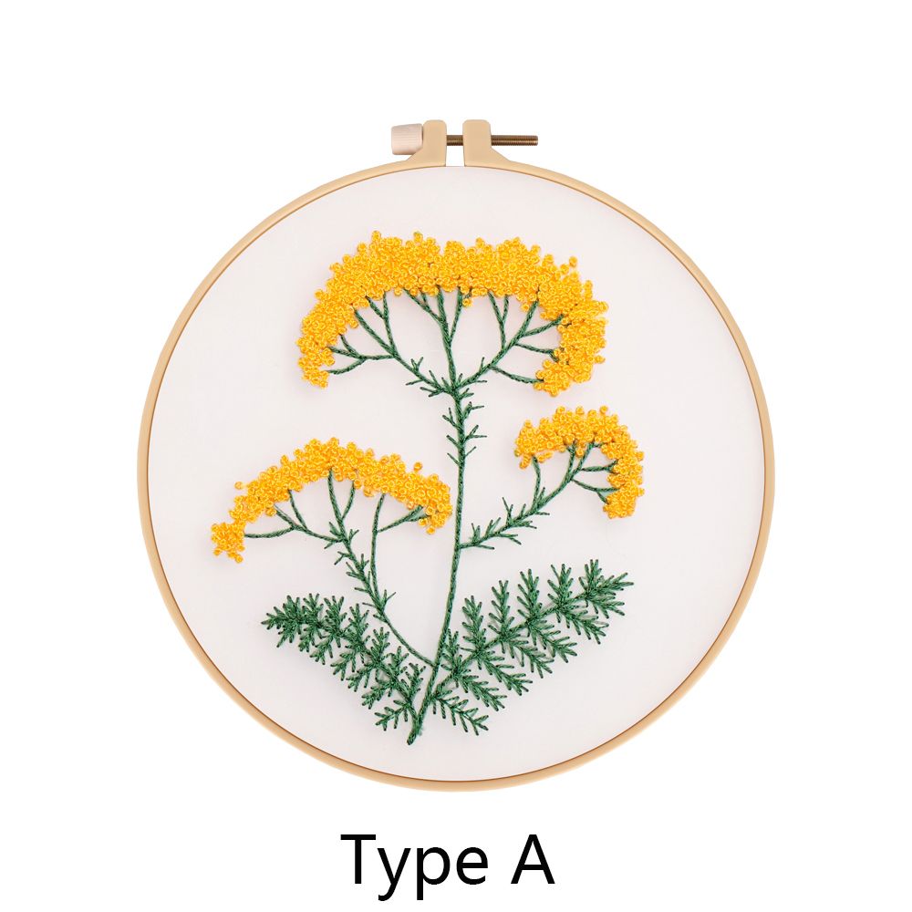 Manual DIY Needle Arts Arts Crafts Embroidery Set Needlework Tools Cross Stitch Kit Embroidery Material Bag: Type A