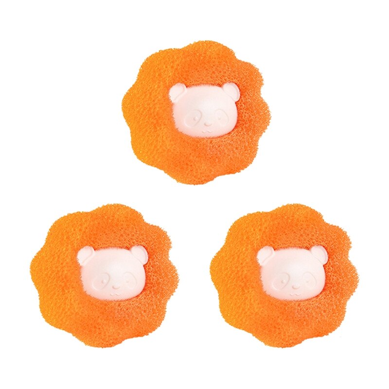 Bolas de depilación para la colada, recogedor de pelusas para lavadora, depilación reutilizable, bolas de limpieza con forma de Animal, 3 unids/lote: OR