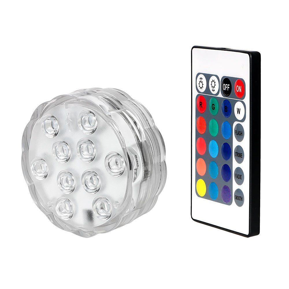 ITimo Draadloze Afstandsbediening LED Float Water Licht Nachtlampje Bloemvorm Waterdicht Zwembad Decoratie Lamp RGB 10 LED