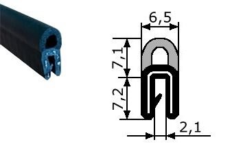 Goma Estanqueidad Maletero 14,3x6,5mm