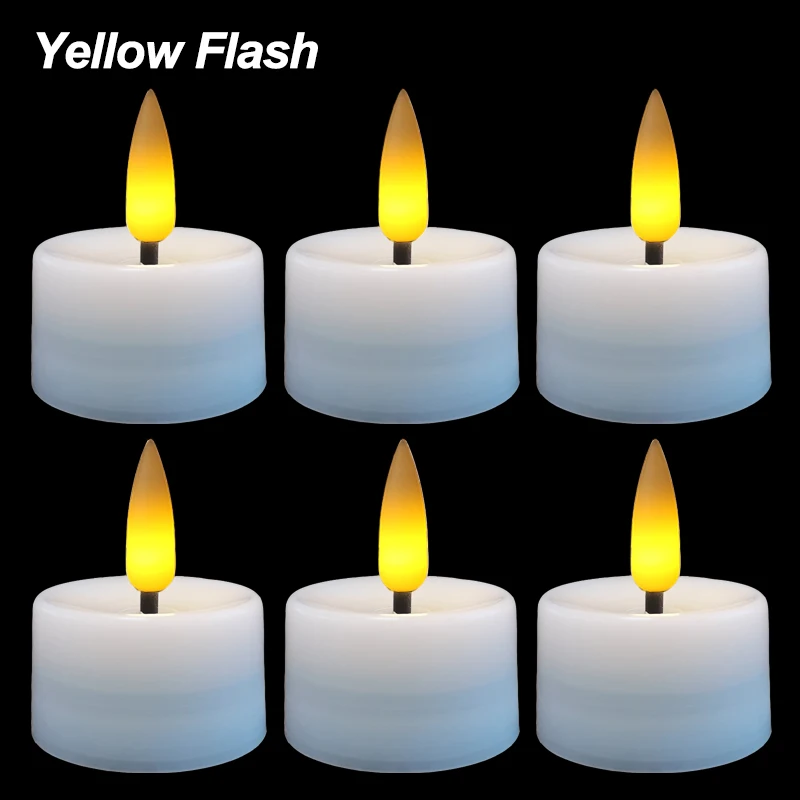 Piscando LED vela para decoração Home, bateria Powered chá luz, velas sem chama, jardim ao ar livre, aniversário, festa de casamento, 5 PCs, 10PCs: Branco frio / Verde claro