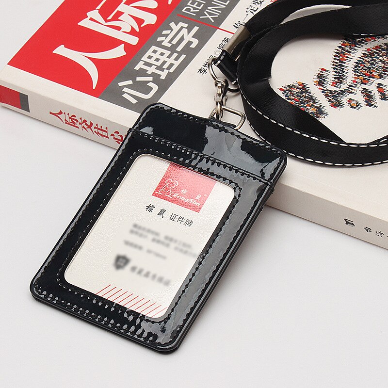 Id Kaarthouder Werk Naam Kaarthouders Visitekaartje Werk Card Id Badge Lanyard Houder Id Business Case: Black with Rope